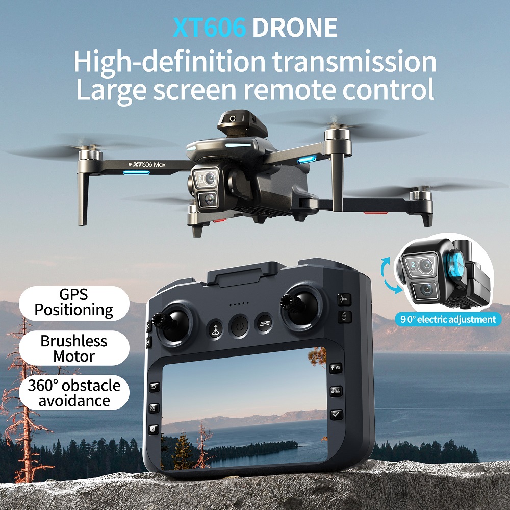 XT606 MAX 3 battery Drone 4k 8 - Jjrc Drone X12 review and price