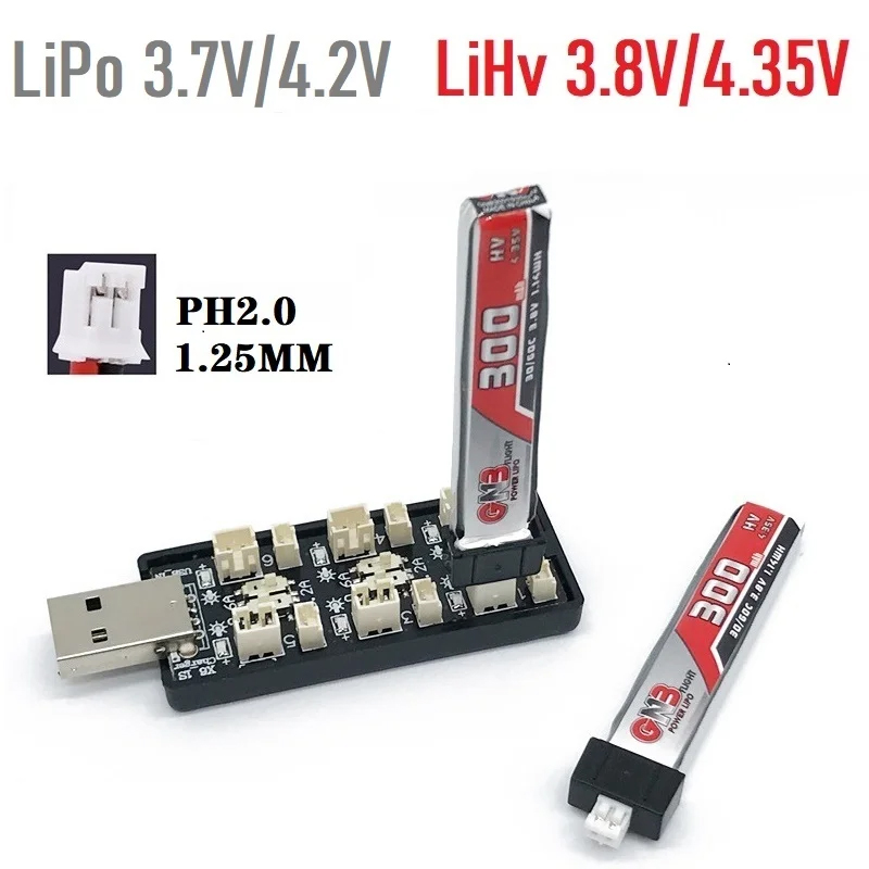 6CH USB 1S LiPo/LiHv 3.7V/4.2V - Drone Battery Adapter review and price